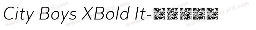 City Boys XBold It字体转换